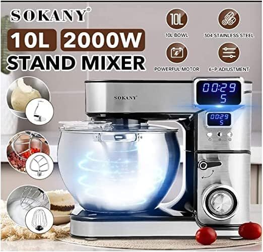 Sokany 10L STAND MIXER 2000W