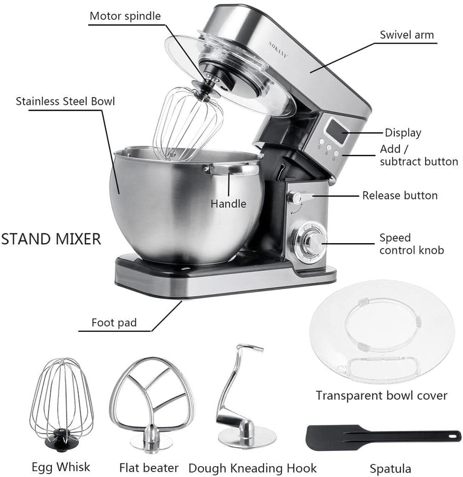 Sokany 10L STAND MIXER 2000W