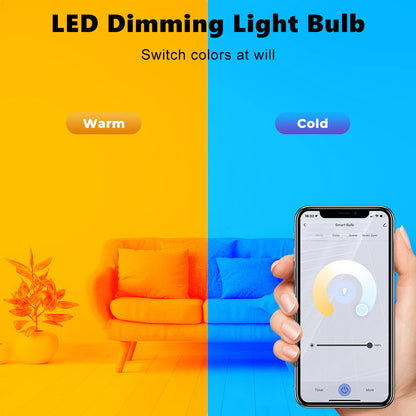 Tuya GU10 Wi-Fi Smart Light LED Bulbs Smart Life Remote Control Work with Alexa, Google Home