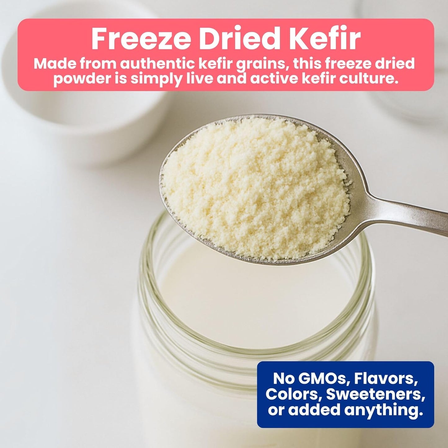 DIETARY FIBER + KEFIR YOGURT STARTER CULTURE 12 SACHETS IN 1 POUCH - 1 sachet makes 1 liter