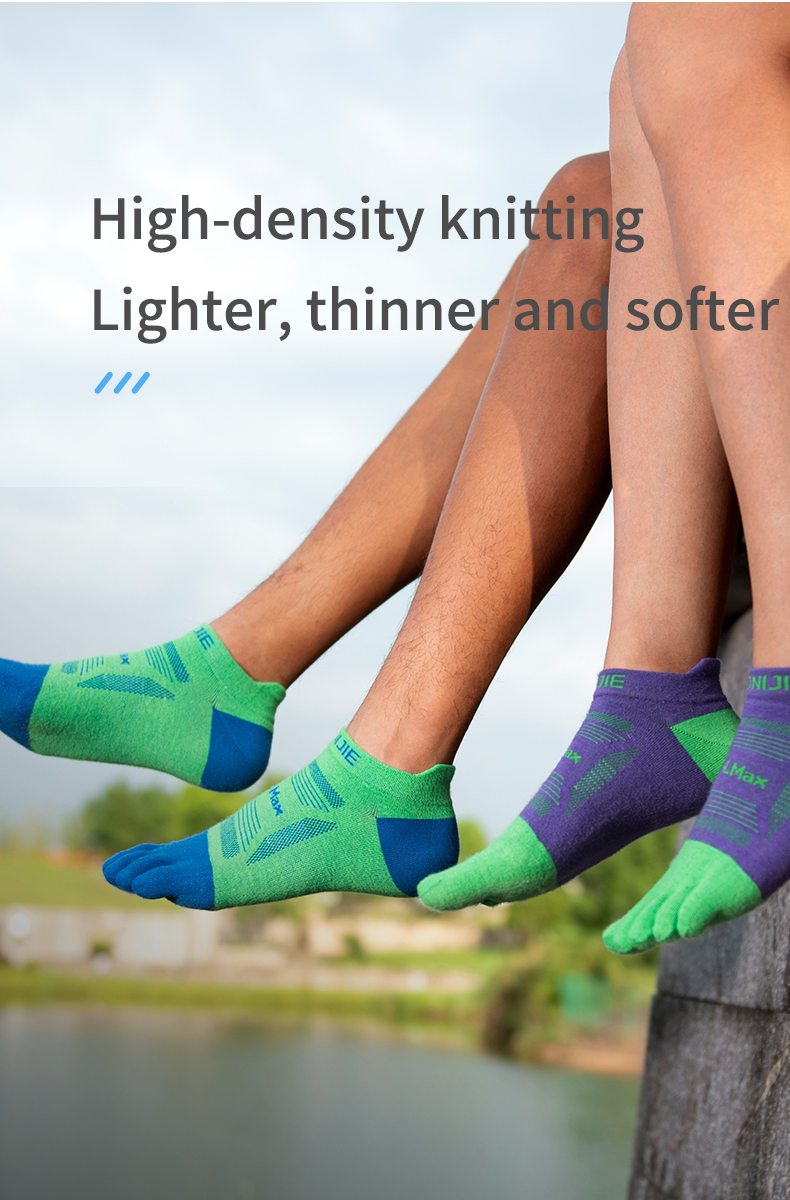 Aonijie  E4837 Low-Cut Running TOE SOCKS 3 Pairs - MEDIUM