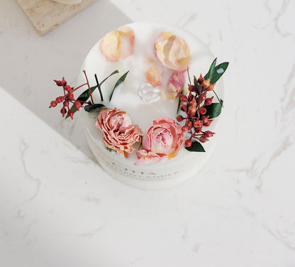 Citta Bloom of Scent Soy Bean Wax SCENTED CANDLE | Rose Fruit Temptation w/ BOX 343g