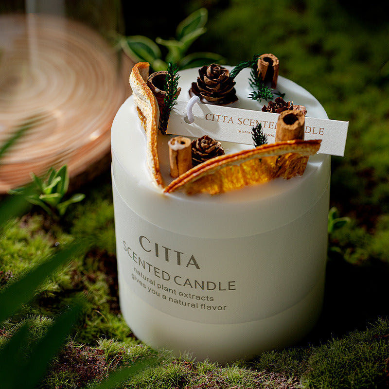 Citta Bloom of Scent Soy Bean Wax SCENTED CANDLE | Orange Cinnamon w/ BOX 343g