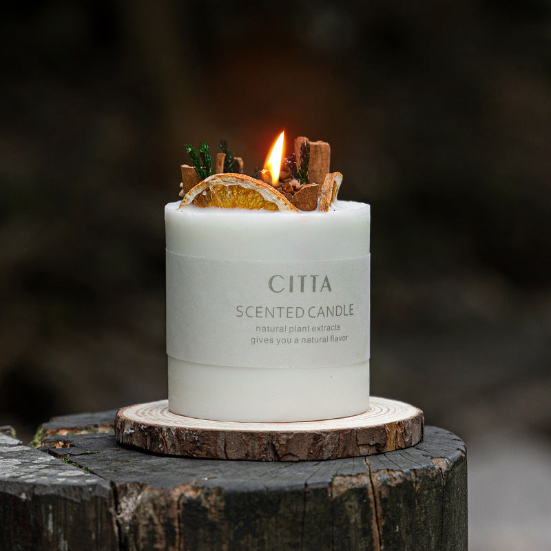 Citta Bloom of Scent Soy Bean Wax SCENTED CANDLE | Orange Cinnamon w/ BOX 343g