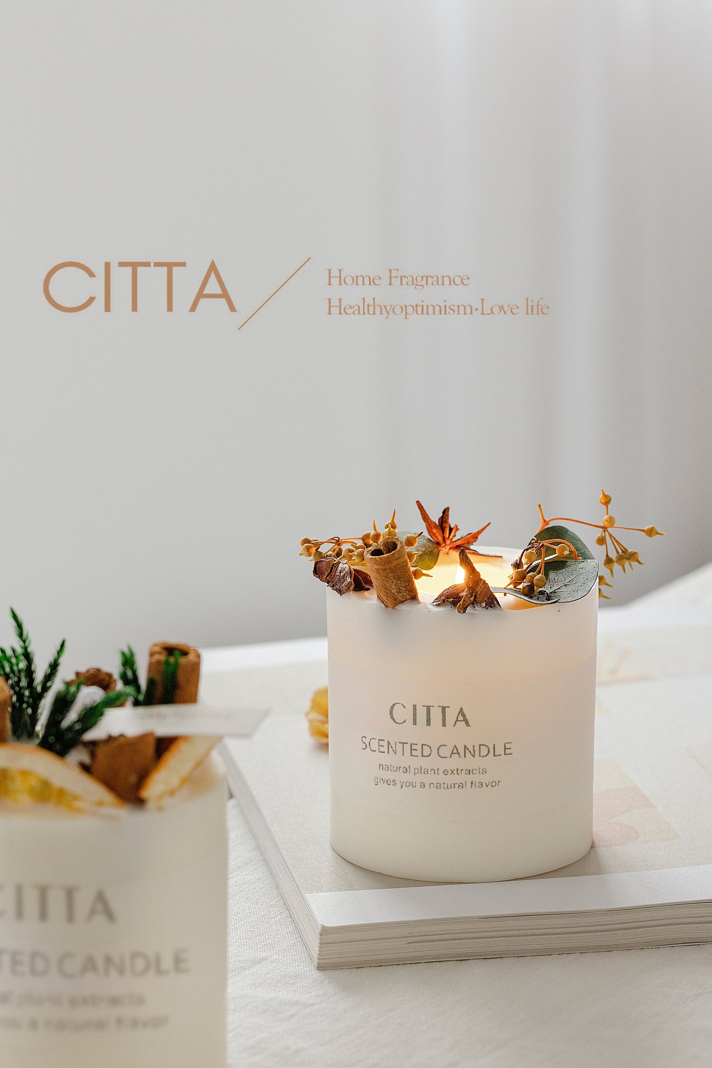 Citta Bloom of Scent Soy Bean Wax SCENTED CANDLE | Lemon Verbena w/ BOX