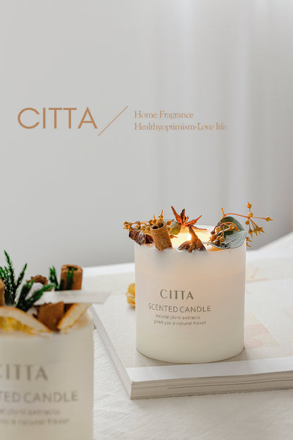 Citta Bloom of Scent Soy Bean Wax SCENTED CANDLE | Lemon Verbena w/ BOX