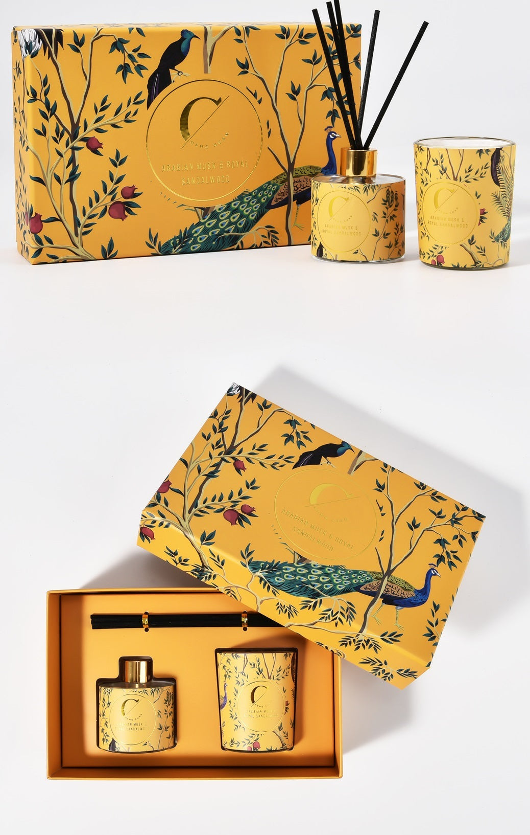 Citta Aromatherapy SCENTED CANDLE & REED DIFFUSER | Bergamot w/ Set Box