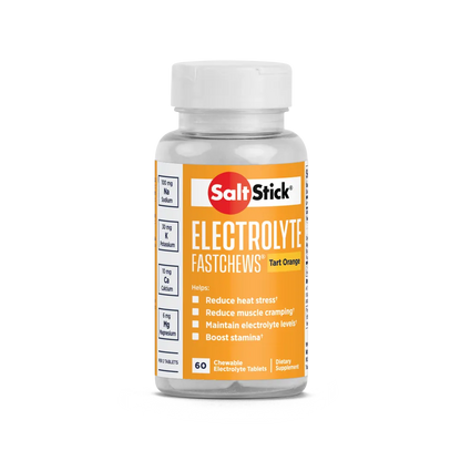 SaltStick Electrolyte Fastchews - Tart Orange - Bottle 60ct