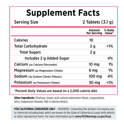 Saltstick Electrolyte Fastchews - Watermelon - Bottle 60ct