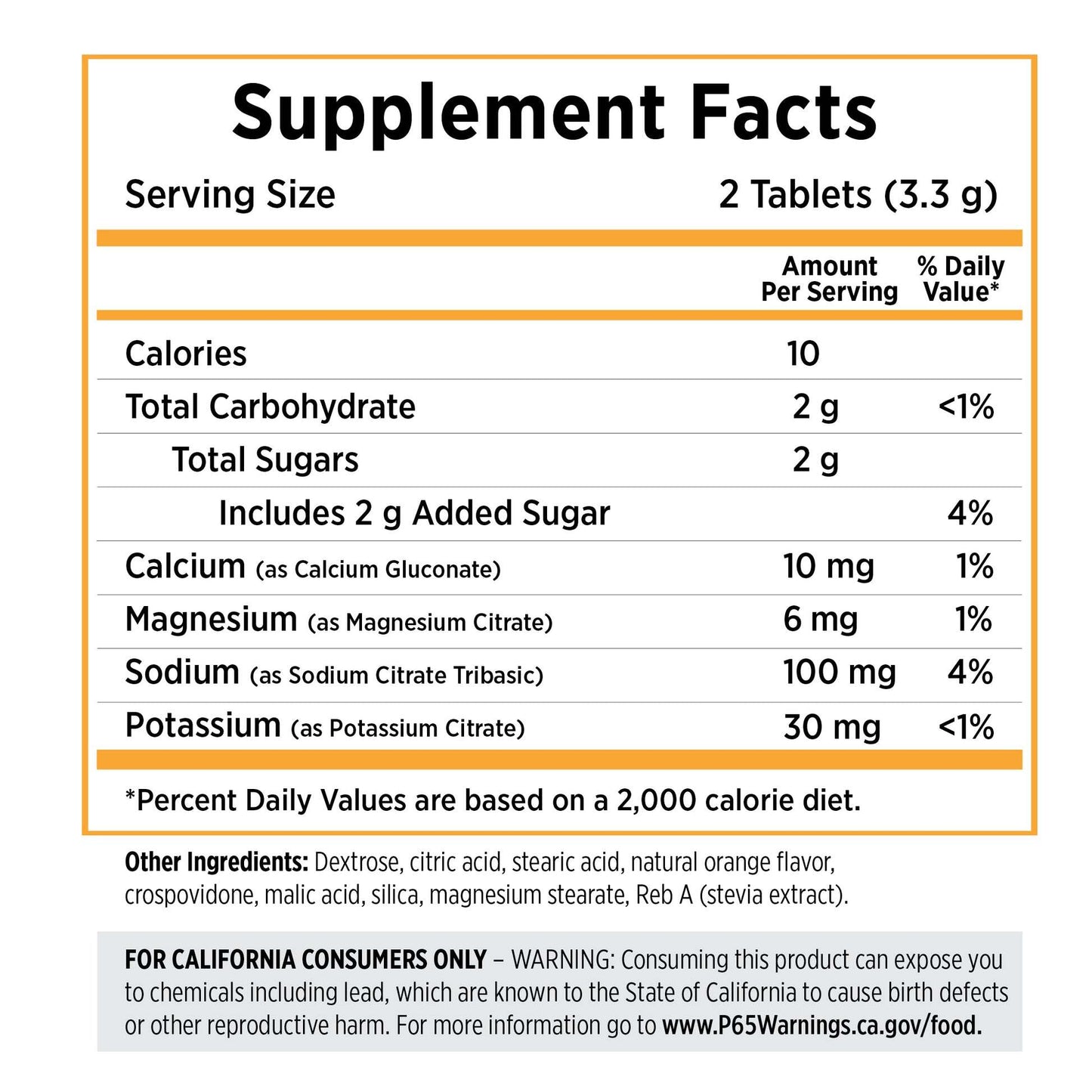 SaltStick Electrolyte Fastchews - Tart Orange - Packet 10ct