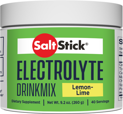 SaltStick Electrolyte DrinkMix - Lemon Lime - 40 Servings Tub