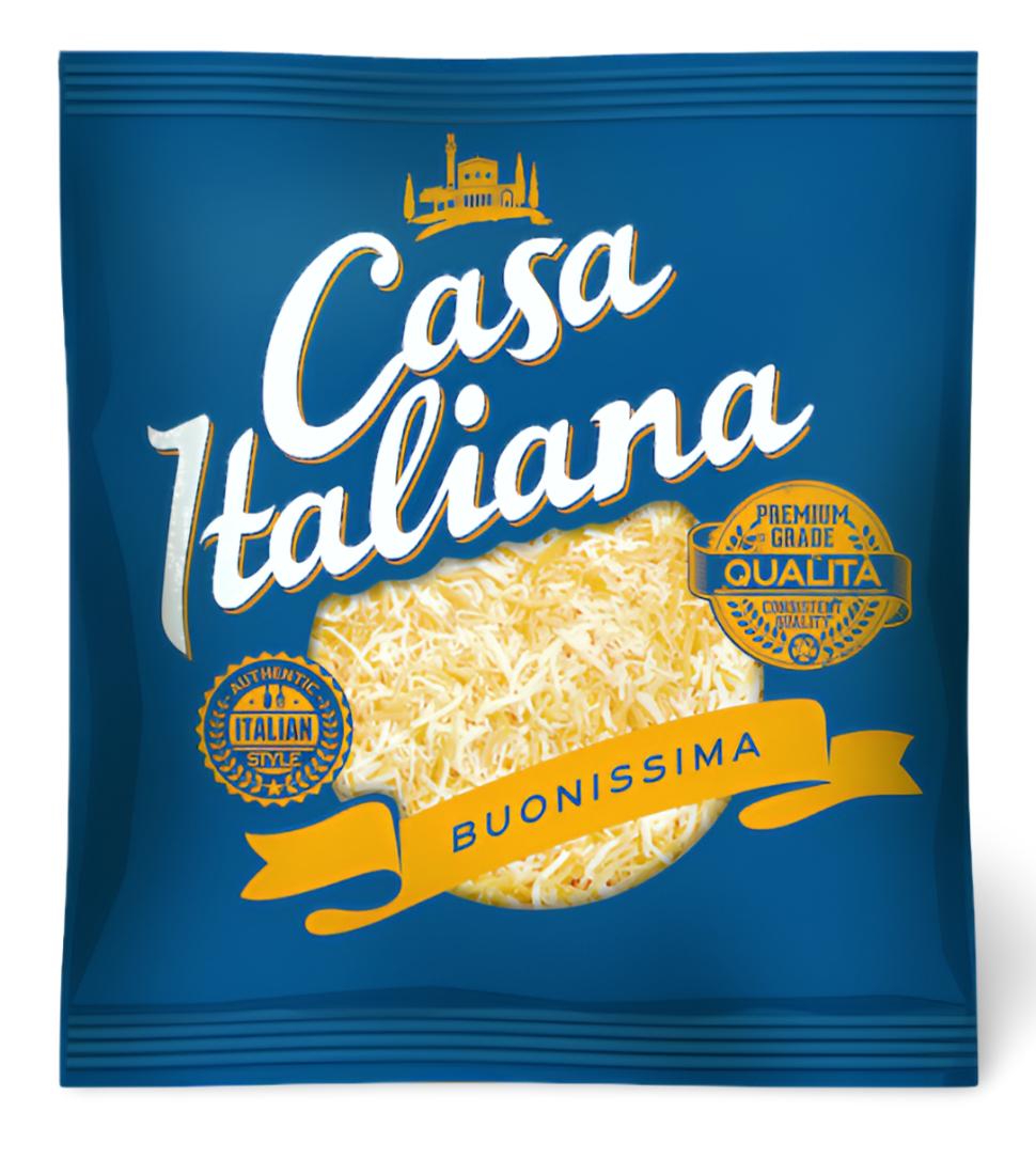 CASA ITALIANO SHREDDED CHEDDARELLA 2kg (mozzarella with cheddar)