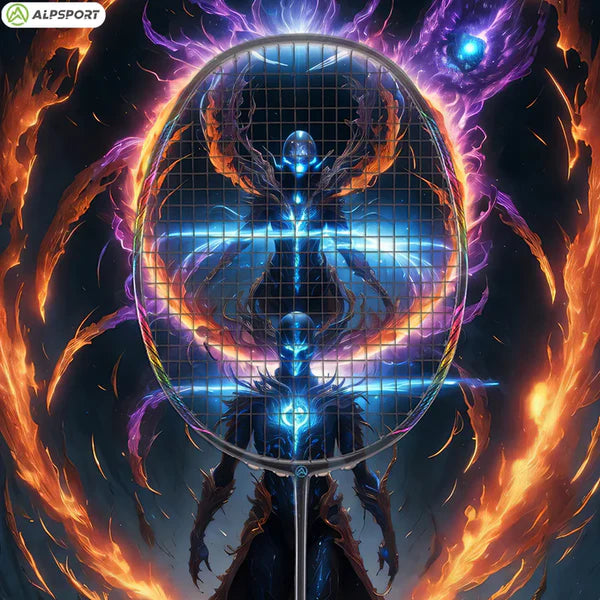 ALP SPORT 1pc - ALP BBQ2.0 8U Super Light Titanium Alloy 100% Full Carbon Fiber Badminton Racket 24-30Lbs