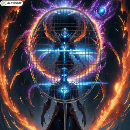 ALP SPORT 1pc - ALP BBQ2.0 8U Super Light Titanium Alloy 100% Full Carbon Fiber Badminton Racket 24-30Lbs