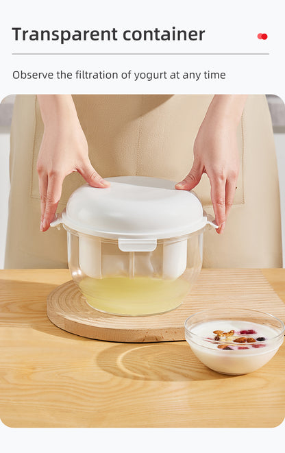 WHEY or YOGURT SEPERATOR with extra fine mesh 2.2 LITER