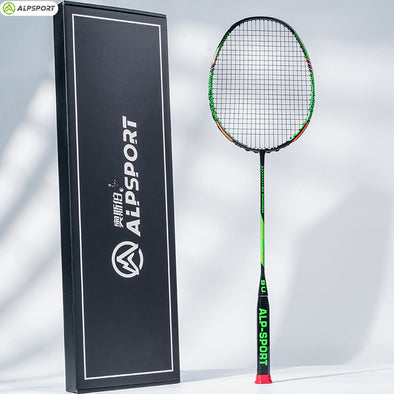 ALP SPORT 1pc SR - ALP SR Double-Edged 100% Full Carbon Fiber Badminton Racket 9U G5 24-35lbs