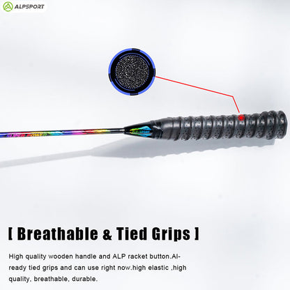 ALP SPORT 1pc XC Carbon Fiber Badminton Racket