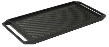 Happiness ENAMELED CAST IRON GRILL PLATE Matte Black - 54.7 x 26.5 x 2.6cm