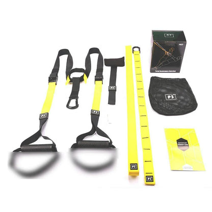 TOPKO Suspension Trainer Straps Adjustable Resistance Bands - Yellow & Black