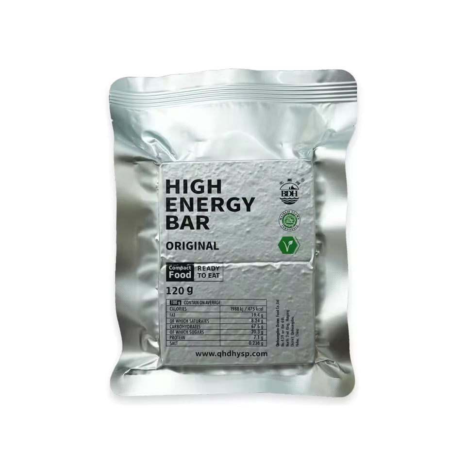 1 BOX - ORIGINAL High Energy Bar (120g x 12pcs)- Exp. Date 2045 - Hard Texture Original Flavor Salty & Sweet Taste