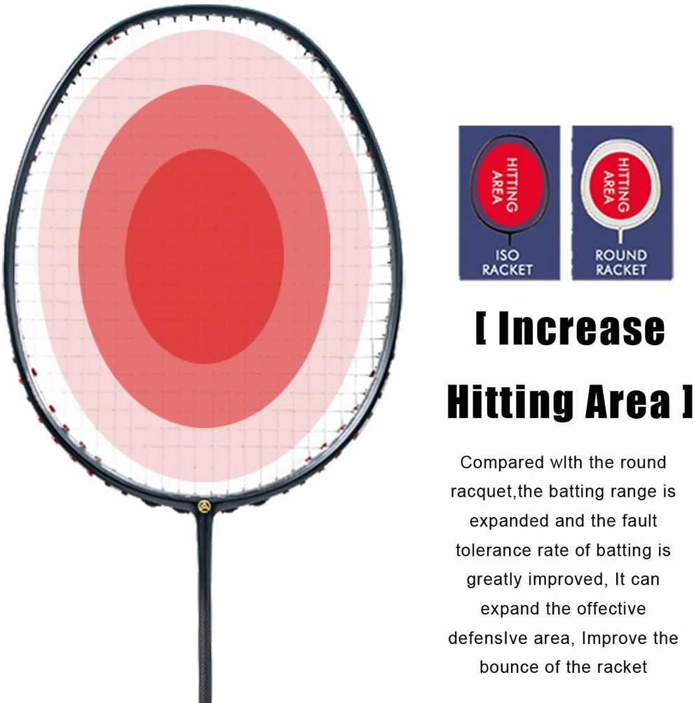 ALPSPORT - 1pc BLACK - ALP XHP 6U G4 Carbon Fiber Badminton Racket Fle ...