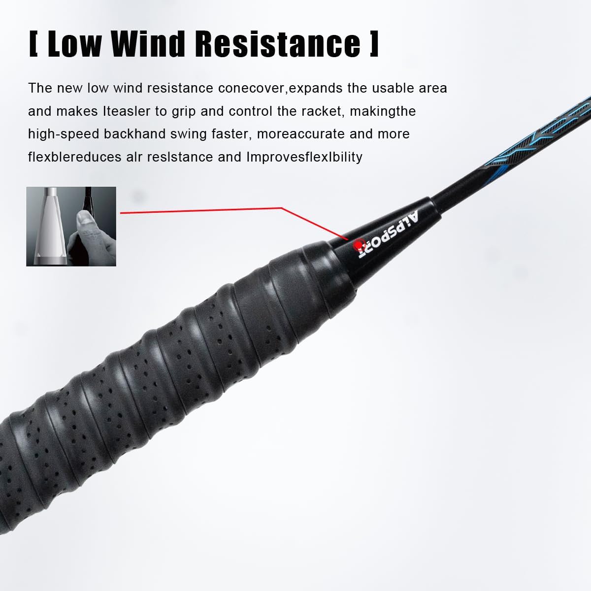 ALP SPORT 1pc POWER Carbon Badminton Racket
