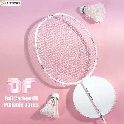 ALP SPORT 1pc CY - ALP CY 100% Full Carbon Fiber Badminton Racket 8U G5 Lightweight 65g 22-28lbs