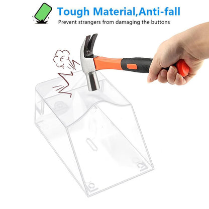 Waterproof Outdoor Transparent Cover for Home Door Wireless Doorbell - Black