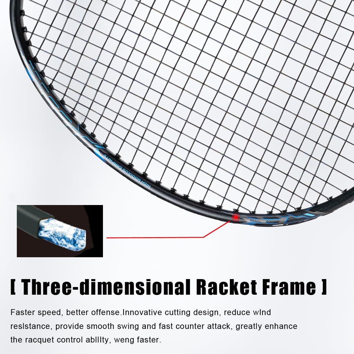 ALP SPORT 1pc POWER Carbon Badminton Racket