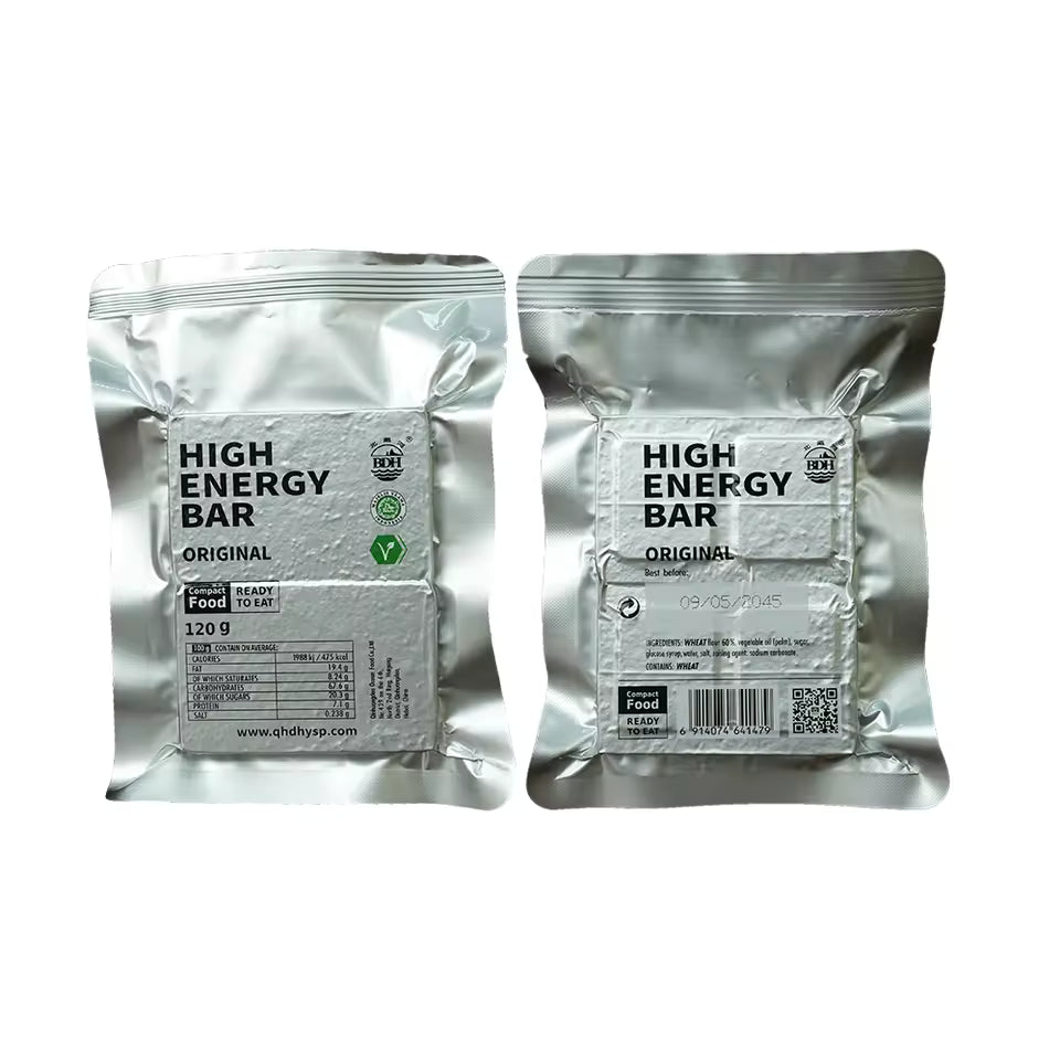 1 BOX - ORIGINAL High Energy Bar (120g x 12pcs)- Exp. Date 2045 - Hard Texture Original Flavor Salty & Sweet Taste