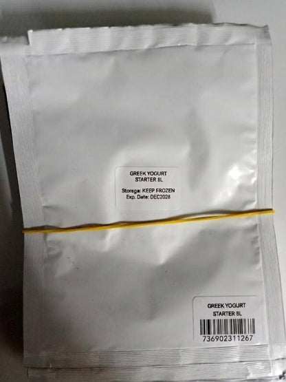 GREEK YOGURT STARTER makes 1L/2L/4L (freeze-dried) - IN POUCH