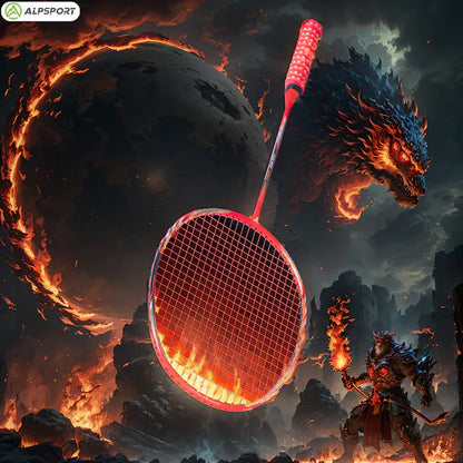 ALP SPORT 1pc AIR - ALP AIR Carbon Fiber Badminton Racket 10U G5 Superlight 52g 28-35lbs