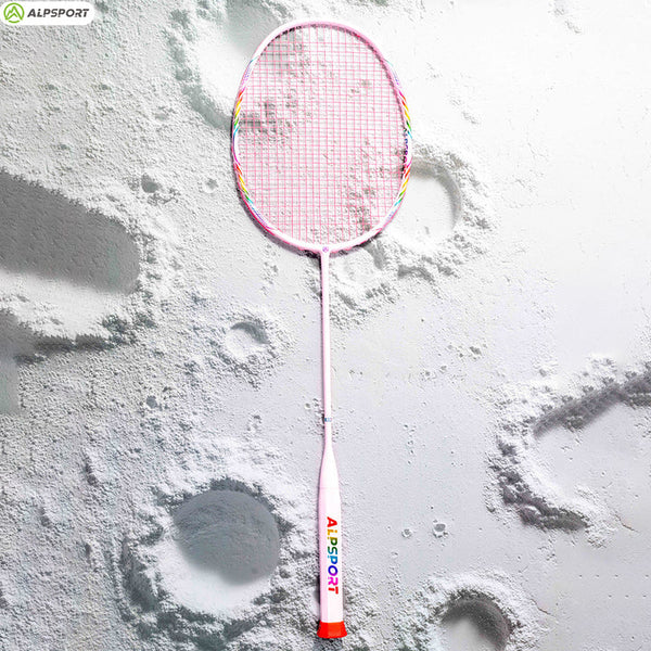ALP SPORT 1pc - ALP BBQ2.0 8U Super Light Titanium Alloy 100% Full Carbon Fiber Badminton Racket 24-30Lbs