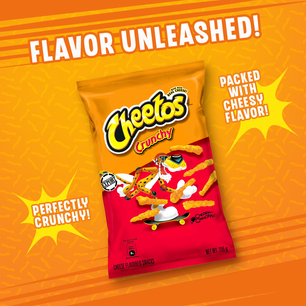 1 CASE - Cheetos Crunchy Cheese Flavored Snack 60g x 24