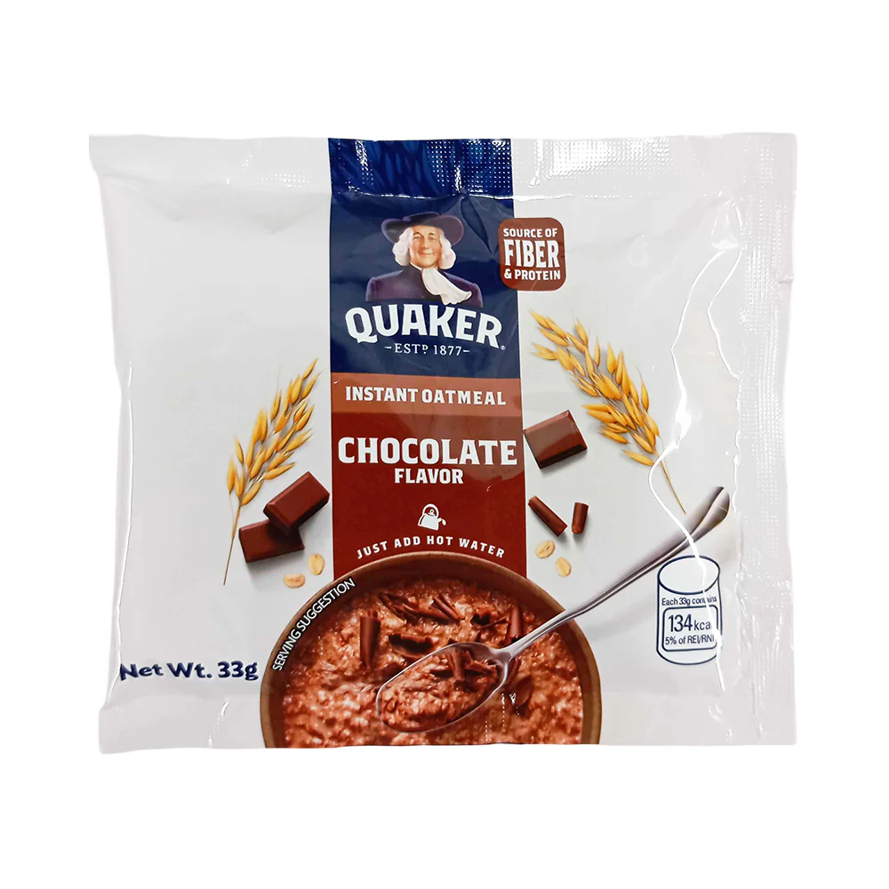 1 CASE - Quaker Instant Oatmeal Chocolate Flavor (33g x 12) 10 packs