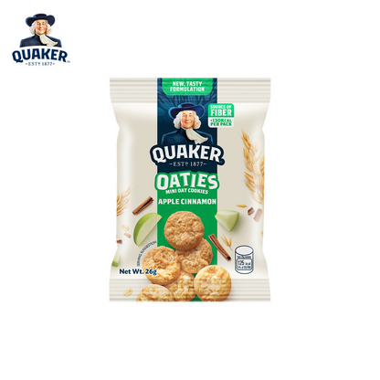 1 CASE - Quaker Oaties Mini Oats Cookie Apple Cinnamon 28g x 40