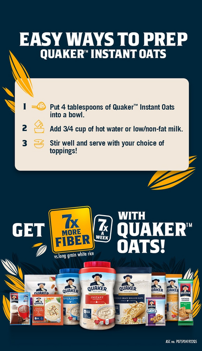 1 CASE - Quaker Instant Oatmeal Chocolate Flavor 500g x 24