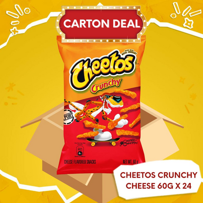 1 CASE - Cheetos Crunchy Cheese Flavored Snack 60g x 24