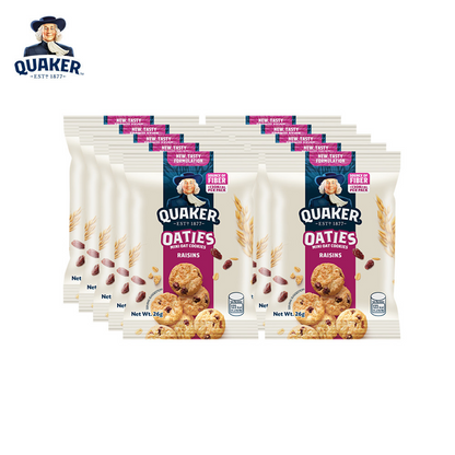 1 CASE - Quaker Oaties Mini Oats Cookie Raisins 28g x 40