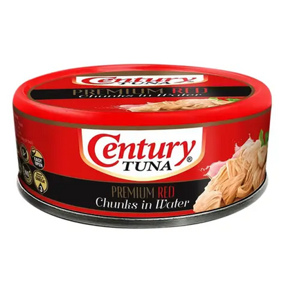 Century Tuna Chunks in Water 184g (Case of 48pcs) - Protein, Omega 3 DHA, Low in fat