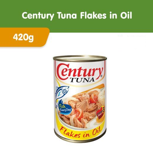 Century Tuna Flakes in Vegetable Oil 420g (Case of 24pcs) - Palm-oil free, no added preservatives