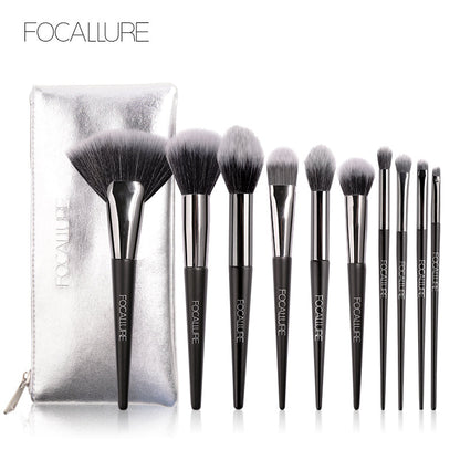 Focallure 10pcs Makeup Brush (with bag) FA70