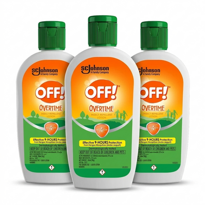 OFF! Mosquito Repellent Lotion - Overtime 100ml (Pack of 3)