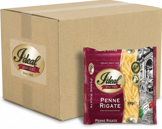1 CASE - Ideal Gourmet Pasta - PENNE RIGATE 500g (30 pcs)