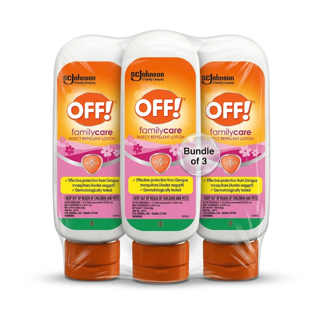 OFF! Mosquito Repellent Lotion FamilyCare - (Pack of 3)