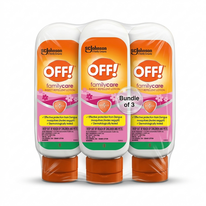 OFF! Mosquito Repellent Lotion FamilyCare - (Pack of 3)