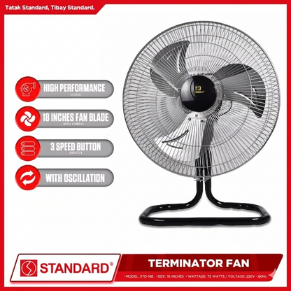 STANDARD TERMINATOR FAN 18'' - Metal Blade