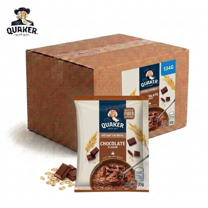1 CASE - QUAKER Instant Oatmeal Chocolate Flavor (33g x 12) - 10 packs
