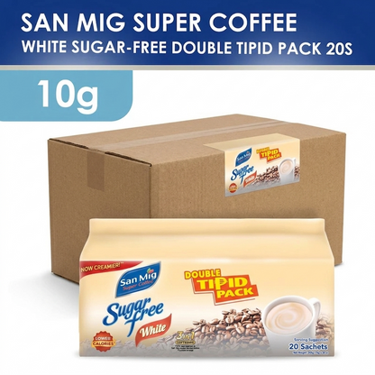 1 CASE - SAN MIG Super Coffee White SF Tipid pack (10g x 20sachet) - 15 packs