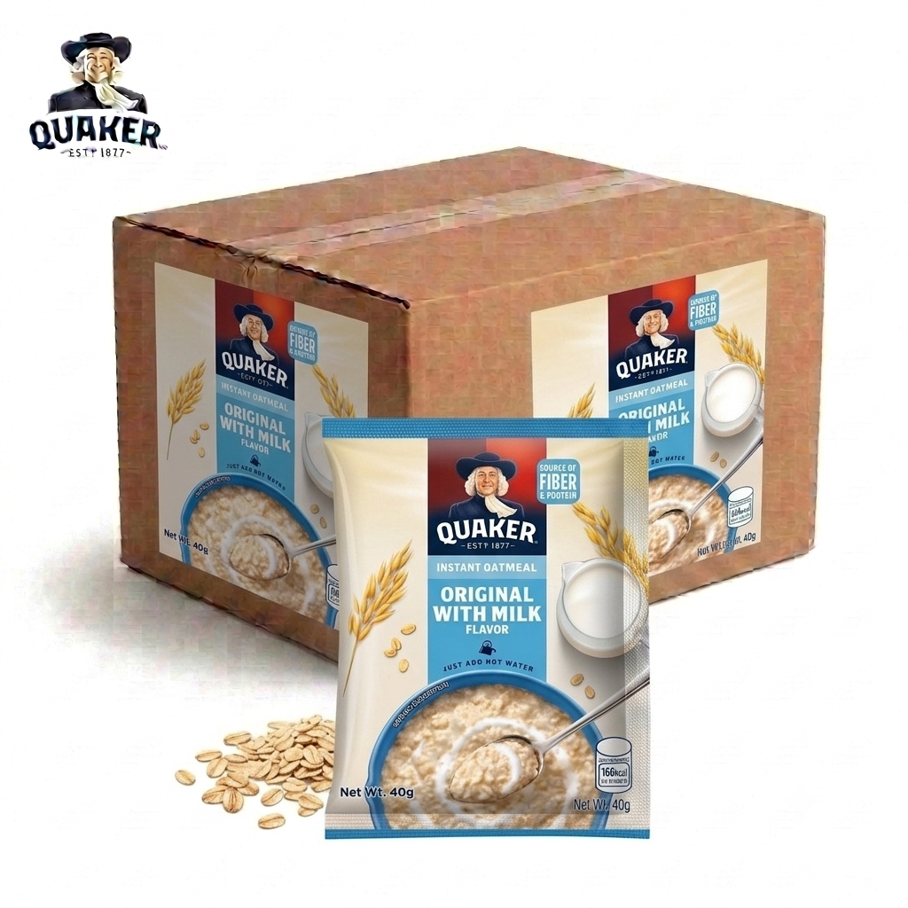 1 CASE - QUAKER Instant Oatmeal Original with Milk (40g x 12)